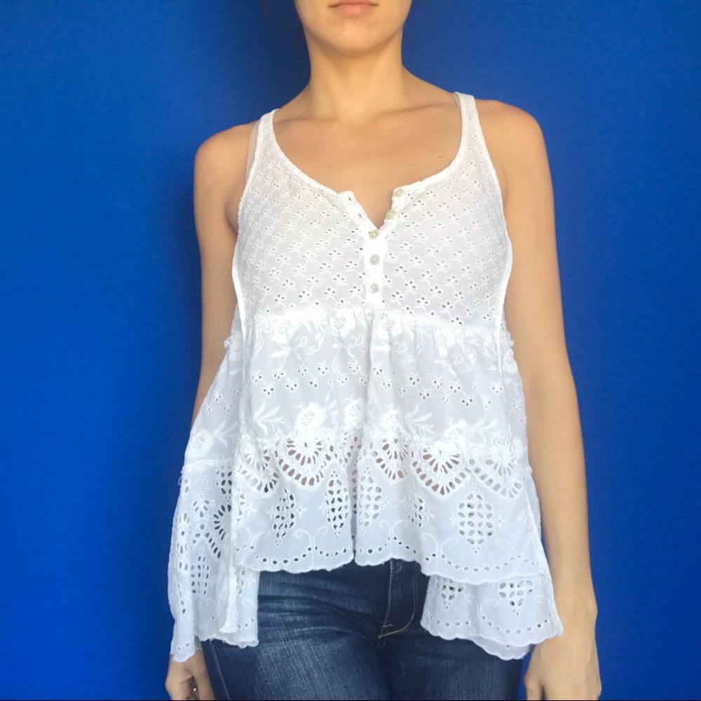 AllSaints eyelet tank